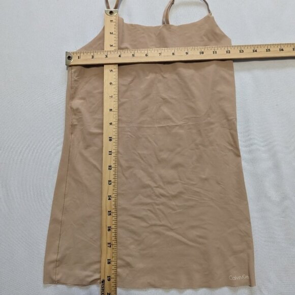 Calvin Klein camisole tank top laser cut tan color women's Small - Picture 7 of 9